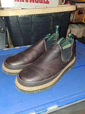 Men's Georgia Boot ROMEOS  Leather Slip-On Work Shoes